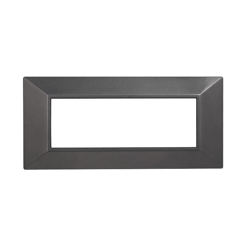 Marco Para Cuatro Mecanismos Madera Oscura Redondo