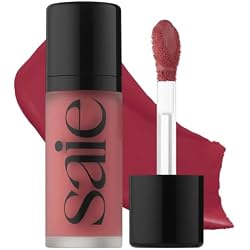 Saie Dew Liquid Blush for Cheeks - Hydrating Cream Blush Stick with a Blendable + Buildable Formula - Skincare Infused Dewy Cheek Tint for a Natural Flush - Glowy Makeup Essential - Dreamy (.40 oz)
