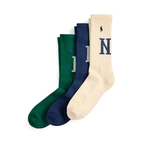 Ralph Lauren NY Crew Socks 3 Pairs EU 43-46