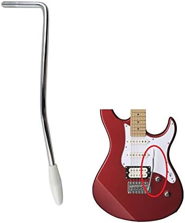 diameter:3/16 inch (5.3mm) chrome silver Guitar Single Strat Tremolo Arm Trem Bar Whammy Bar for USA/Mexican Fender American Stratocaster Squier Standard Electric Guitar Parts Crank Handle