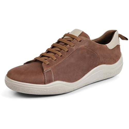 Phanteon Men's Casual Leather Slip On Loafers Walking Shoes -100% Genuine Leather, Soft Lining, Air Latex Insole, Flexible PU Sole. Lightweight, Durable, Odor-Resistant. Casual Style with All-Day Comfort.