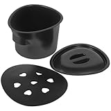 Angoily Orinal para Pacientes con Tapa, Cubo de Orina de Plástico Resistente, Silla Inodoro Portátil para Personas Mayores y Discapacitadas, Compacto y Fácil de Limpiar, Estilo Aleatorio