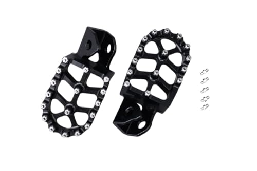 avdb-moto Reposapies Cross/Enduro Compatible con YAMAHA WR 250R 2008-2020, WR 250X 2008-2017 en Aluminio Izquierdo + Derecho (Negro)