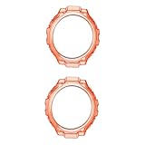 UPKOCH 2piezas Funda Protectora Ultra Fina TPU Naranja para Reloj Inteligente Rex Diseño Ligero y Acceso Completo Carcasa Transparente para Mejorar Tu Estilo
