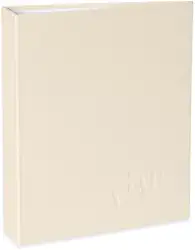 Álbum de fotos Ical, encadernação tradicional, para 60 fotos 10x15cm - envelope plástico transparente - linha Cores - modelo marfim texturizado - 169