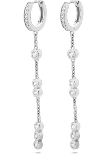 Boucles d'oreilles JETTE pendantes en argent, le cadeau idéal pour femme