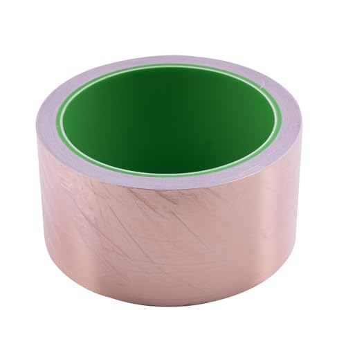 Ruban adhésif cuivre double face 50mm x 10m pour blindage EMI