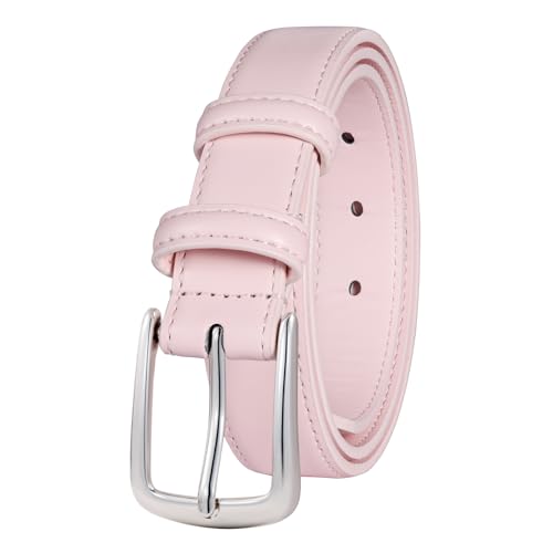 Women's Belt Fashion Multicolored Waist Leather Belts for Jeans Pants with Pin Buckle