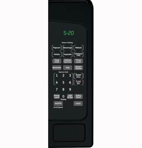 GE Countertop Microwave Oven, 1,200 Watt, 2.0 Cu. Ft., Black - image 3