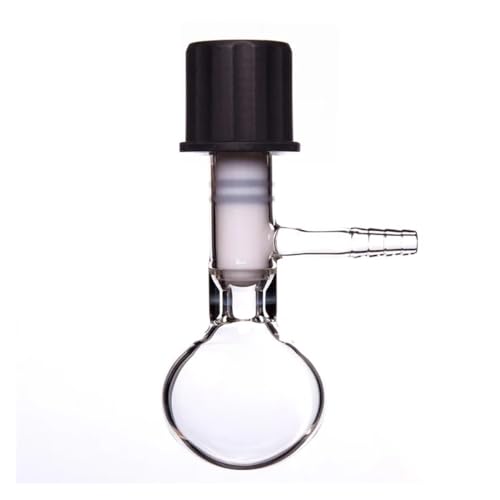 Vanne à vide pour montages de chimie en verre borosilicaté PTFE F49
