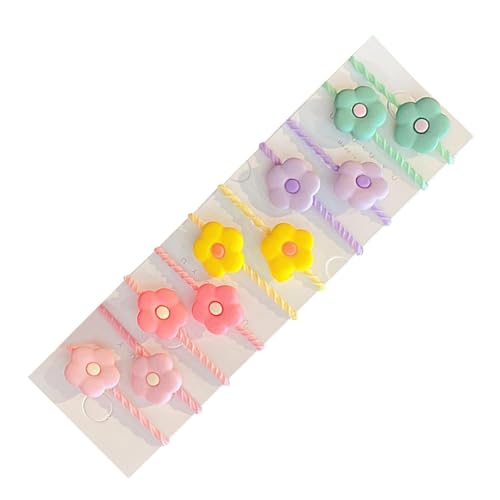 Gomas para el pelo para niñas pequeñas, gomas para el pelo para niñas | Lindas cintas para el pelo de dibujos animados, bandas elásticas suaves | gomas elásticas compactas, accesorios para el cabello