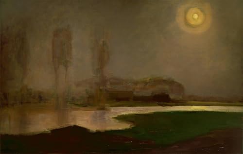 Affiche Zomernacht de Piet Mondrian : sublimez l'ambiance de votre chambre à coucher
