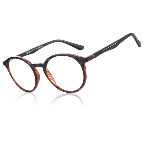 Image of BLUEMOKY Reading Glasses for Men and Women: Blue Light Round Classic Eyeglasses - Computer Readers Glasses