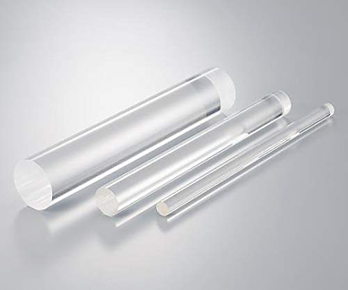 プラポート アクリル透明丸棒 490×40mm 68-6550-09