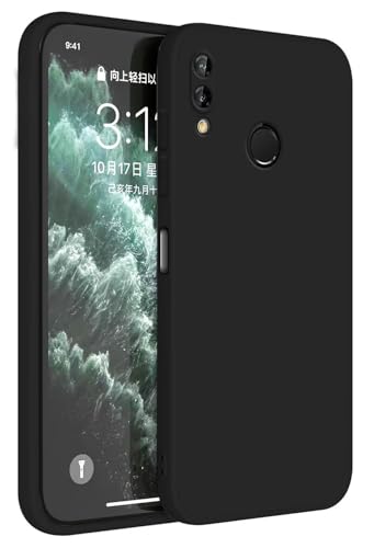Topme Funda para Huawei P20 Lite (2018) (5.84' Inches) Carcasa Caja Case Estuche, Funda Protectora de Piel de Silicona TPU - Negro