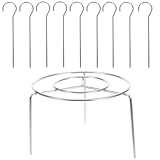 Warmhm Edelstahl Spießhalter für Heißluftfritteuse und Backofen Vertikales Grillzubehör Robustes Kabob rack Einfaches Gleichmäßiges Garen von Fleisch Vielseitig für Küche und Grill