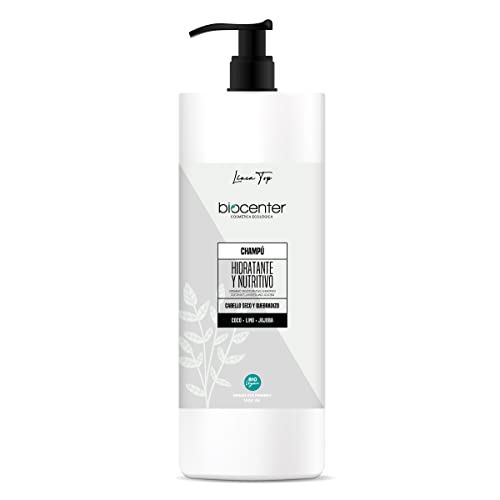 BIOCENTER Champú natural Hidratante y Nutritivo - para cabello seco y quebradizo - 1000 ml