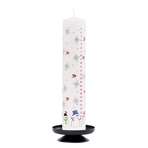 Alison Gardiner Weihnachten Advent Kerze 'Schneem?nner' Wax S?ule 50 Stunden Brenndauer … – Ansicht 2