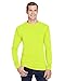 Hanes Adult Workwear Long-Sleeve Pocket T-Shirt XL SAFETY GREEN