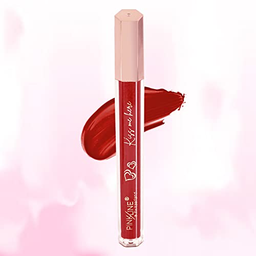 Image of PINK LINE Intense Matte Velvet Lip Gloss /Non-cracking Anti-transfer Long-Lasting Waterproof Liquid Lipstick /Lip Gloss Set (Pack of 1)
