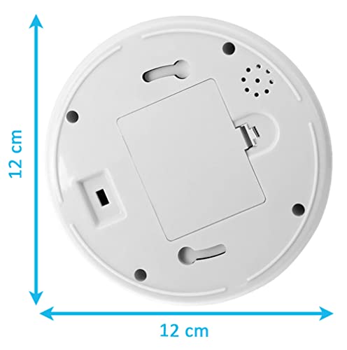 Rubik 4pc Dummy CCTV Camera with Flashing LED Light and CCTV Sticker Sign, Fake Surveillance Camera Security Indoor Dome Camera with LED Light