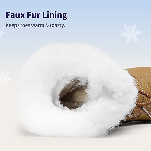 DREAM PAIRS Girls Mid-Calf Winter Snow Boots for Little Kids/Big Kids3