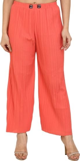 Image of Women's Lycra Palazzo - Stretchable & Comfortable | Premium Fabric | Stylish Free Size Bottom Wear for Casual, Office & Party Outfits