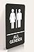 Headline Sign 9486 Wheelchair Accessible All Gender Restroom ADA Sign with Grade 2 Braille and Tactile Graphics, 6
