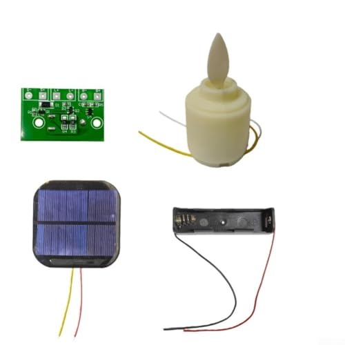 Kit di controllo della candela a energia solare da 3,7 V con circuito di ricarica integrato e logica di illuminazione notturna