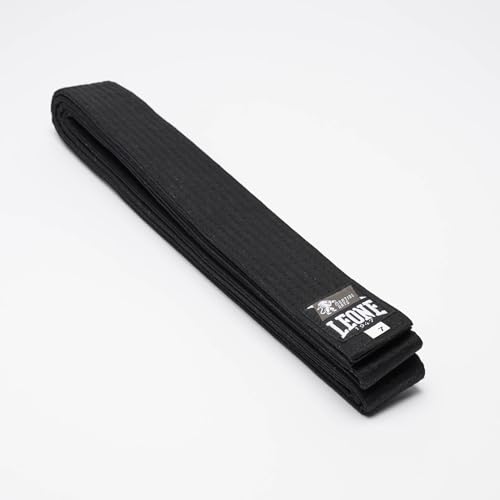 LEONE 1947 Cintura Karategi Cinturón de Karate, Adultos Unisex, Negro, 4