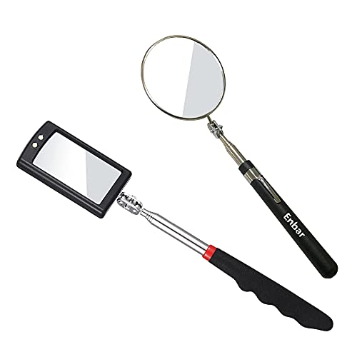 Enbar Telescopic Inspection Mirror, 360 Rotating Inspection Mirror, Mechanics Mirror, Inspection Mirror, car Inspection Mirrorï¼ŒDiabetic Mirror for feet