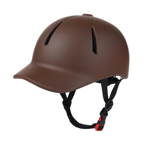 DimyFew Casco de Equitación, Ligero Y Transpirable, Ajustable para Clubes, Exteriores, Torneos Y Entrenamientos, Coffee S