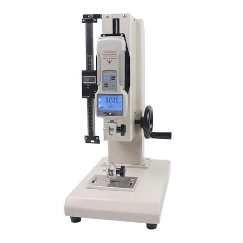 Máquina de prueba de compresión de tracción, medidor de pantalla digital, probador de base de dinamómetro de tornillo, capacidad de 500 N-50 kg, ideal para pruebas de materiales