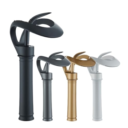 Robinet cascade chrome pour lavabo de salle de bain moderne