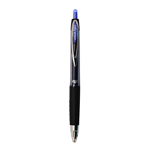 UNI-BALL Signo UMN207 0.7mm Retractable Gel Pen | Blue Ink, Pack of 3