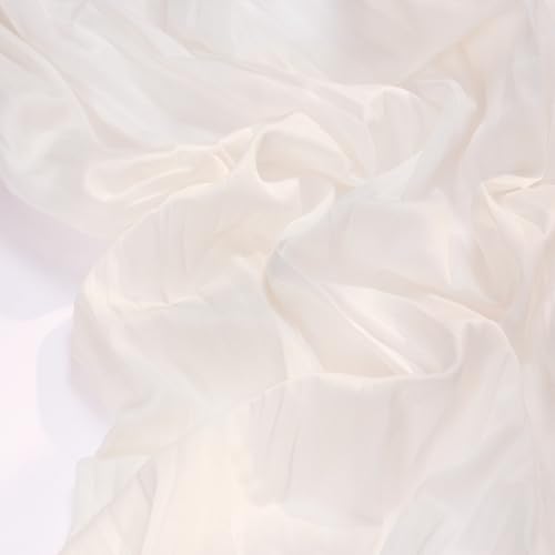 Image of Socomi 6pcs Ivory White Cheesecloth Table Runner Easter Spring Boho Rustic Gauze 120 inch 10FT Cheese Cloth Runner for Wedding Party Baby Shower Birthday Home Decor Holiday Decorations