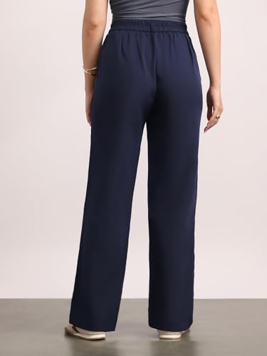 Image of Urbano Fashion Women's Loose Baggy Fit Solid Korean Pants Stretchable