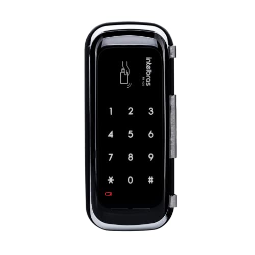 Fechadura Digital de Sobrepor Para Portas de Vidro FR 400 Preto I...