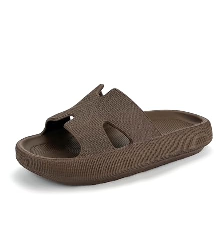 Sandálias femininas Cloud Slides para recuperação de almofada com suporte de arco, chinelos feminino