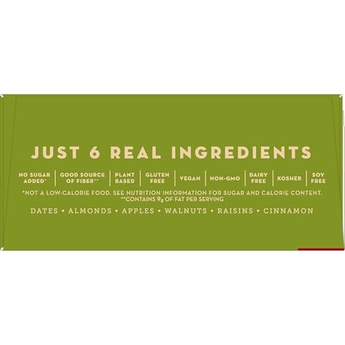 LÄRABAR Apple Pie, Gluten Free Vegan Fruit & Nut Bars, 1.6 oz bars, 12 ct