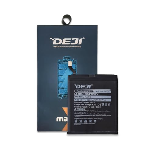 Batteria Deji compatibile con il tuo Xiaomi Mi 5, nuova, con zero cicli di ricarica. Ridai vita al tuo smartphone e risparmia con una nuova batteria compatibile.