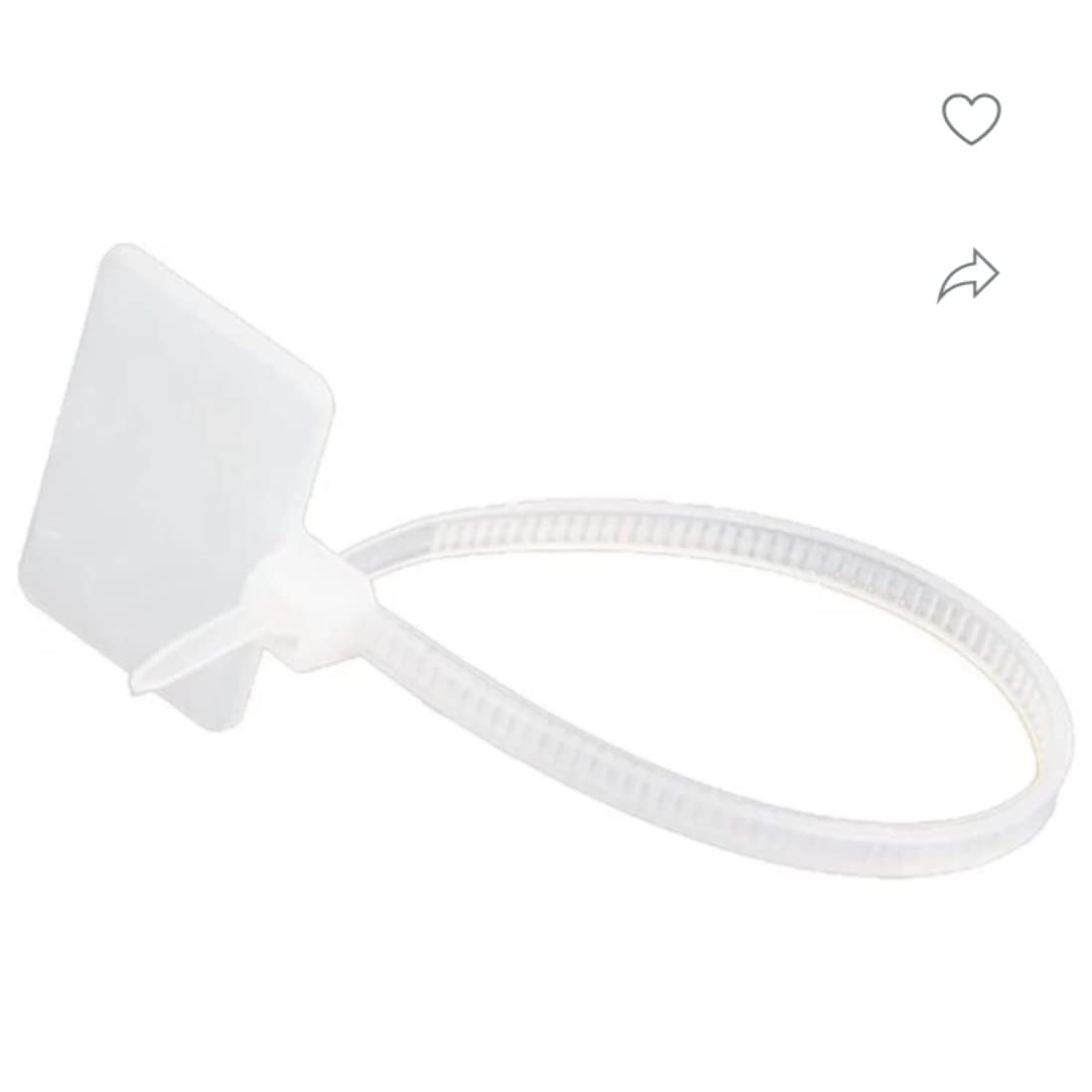 V-RAM White 8 inch Heavy duty industrial quality Nylon Cable Tie Label Strap Strip with Marking Tag (100 Pieces, Pack of 6) (B0C5T2845F) Amazon Price History, Amazon Price Tracker