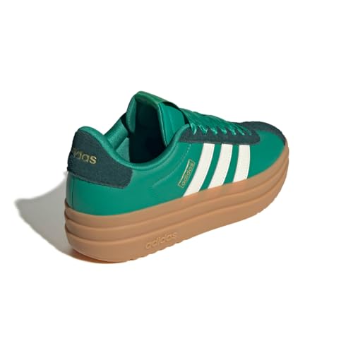 Image of adidas Womens Vl Court Bold Lace Up Sneakers Shoes Casual - Pink