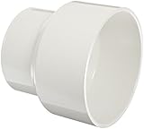 Spears P102 Series PVC DWV Pipe Fitting, Reducing Coupling, 8