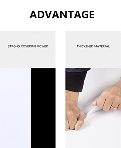 Amaowdc 17.51'' X400''White Wallpaper Peel And Stick Removable Modern White Contact Paper Self Adhesive Textured Decorative Wall Covering Bathroom Kitchen Cabinet Upgrade Thicker #TOP1