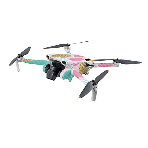 Image of MightySkins Carbon Fiber Skin Compatible with DJI Mini 3 - Golden Bubbles | Protective, Durable Textured Carbon Fiber Finish | Easy to Apply | Made in The USA