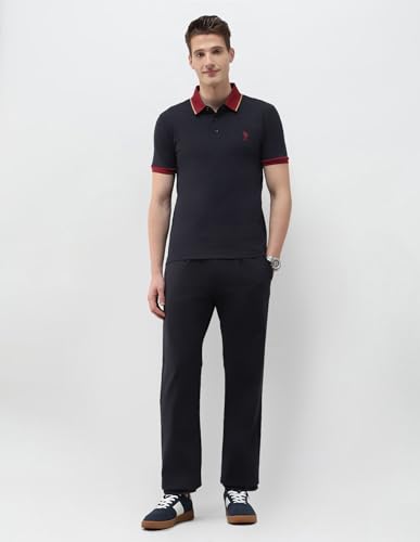Image of U.s.Polo Association Men's Solid Slim fit Polo Shirt