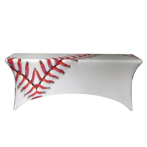 Nappe de table extensible imprimé baseball banquet mariage protection lavable 1,8 m
