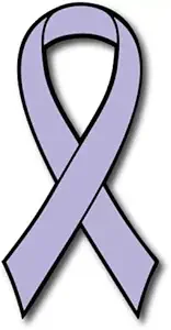 Bumper Magnet Lavender All Cancer Awareness Ribbon 7