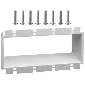 4-Gang BE4 Non-Metallic Electrical Power Outlet Box Extender(ETL Listed),Gang Box Extender for Power Switch Receptacles Accessories,Fire Rated for 2 Hours,1-Pack